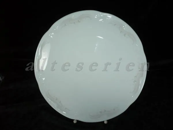 Tortenplatte - Königl. pr. Tettau Rubin Dekor 3093