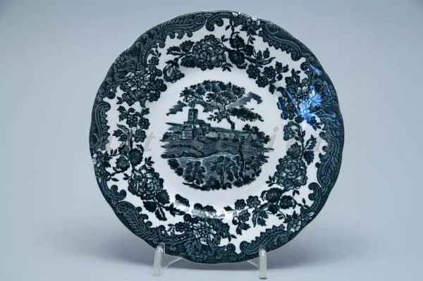 Brotteller - Palissy Avon Scenes grün