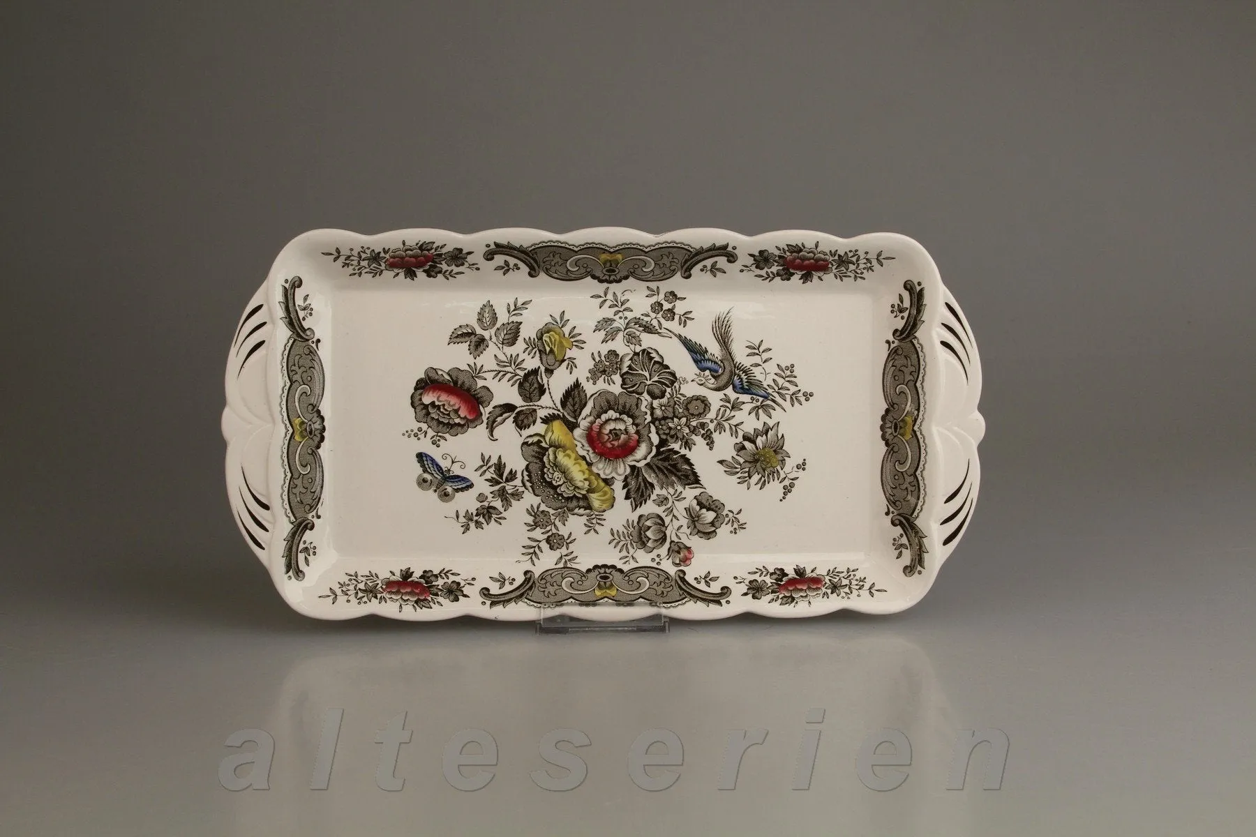 Königskuchenplatte - Royal Doulton Ridgways Windsor grün