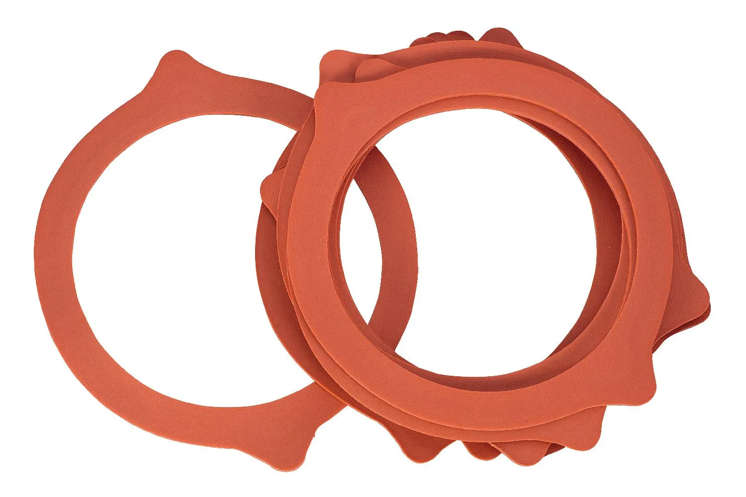 Einkochringe 96x118 mm 10 Stück im Beutel, mit 2 Laschen, für Flachrandgläser