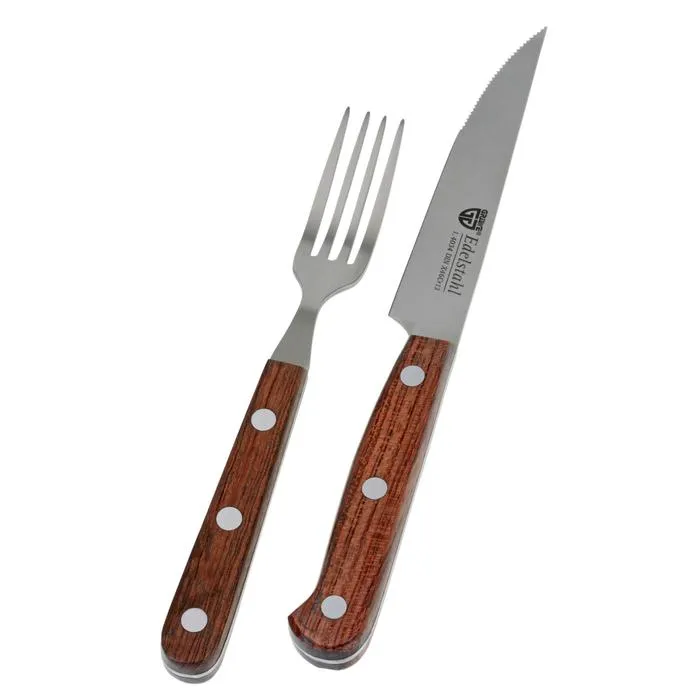Steakbesteck 2-tlg. mit Holzgriff
