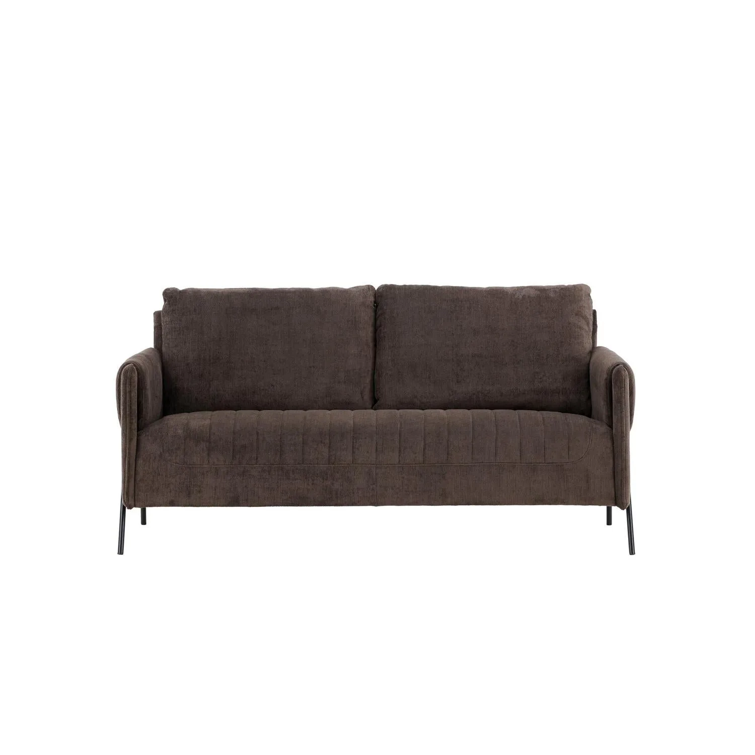 2-Sitzer Sofa Indigo - Dunkelbraun