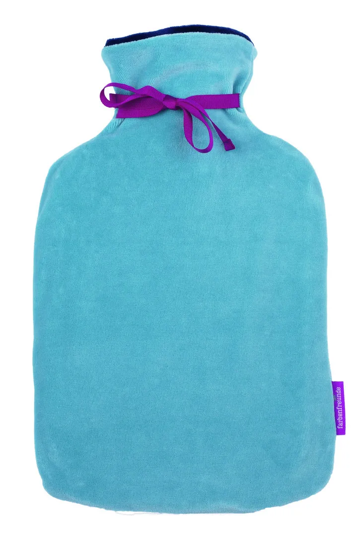 Farbenfreunde Wärmflasche TWINS, aqua