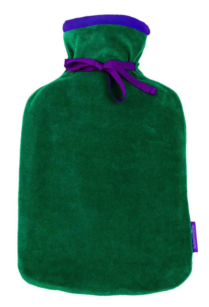 Farbenfreunde Wärmflasche TWINS, smaragd