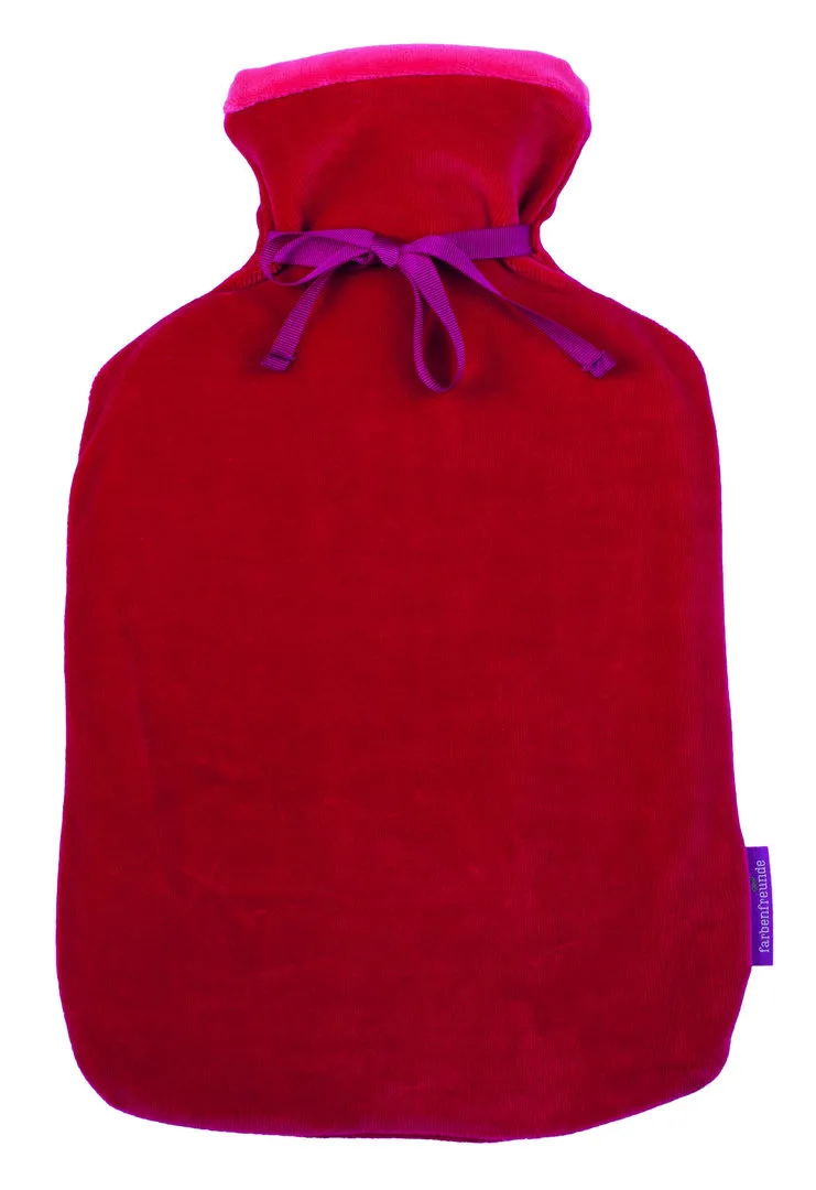 Farbenfreunde Wärmflasche TWINS, preiselbeer