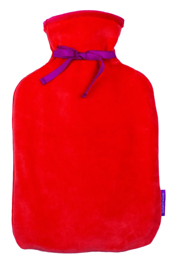 Farbenfreunde Wärmflasche TWINS, blutorange