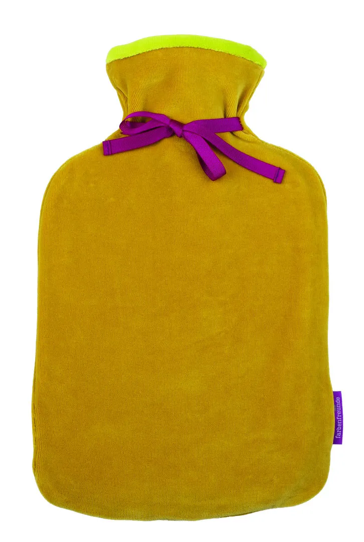 Farbenfreunde Wärmflasche TWINS, curry
