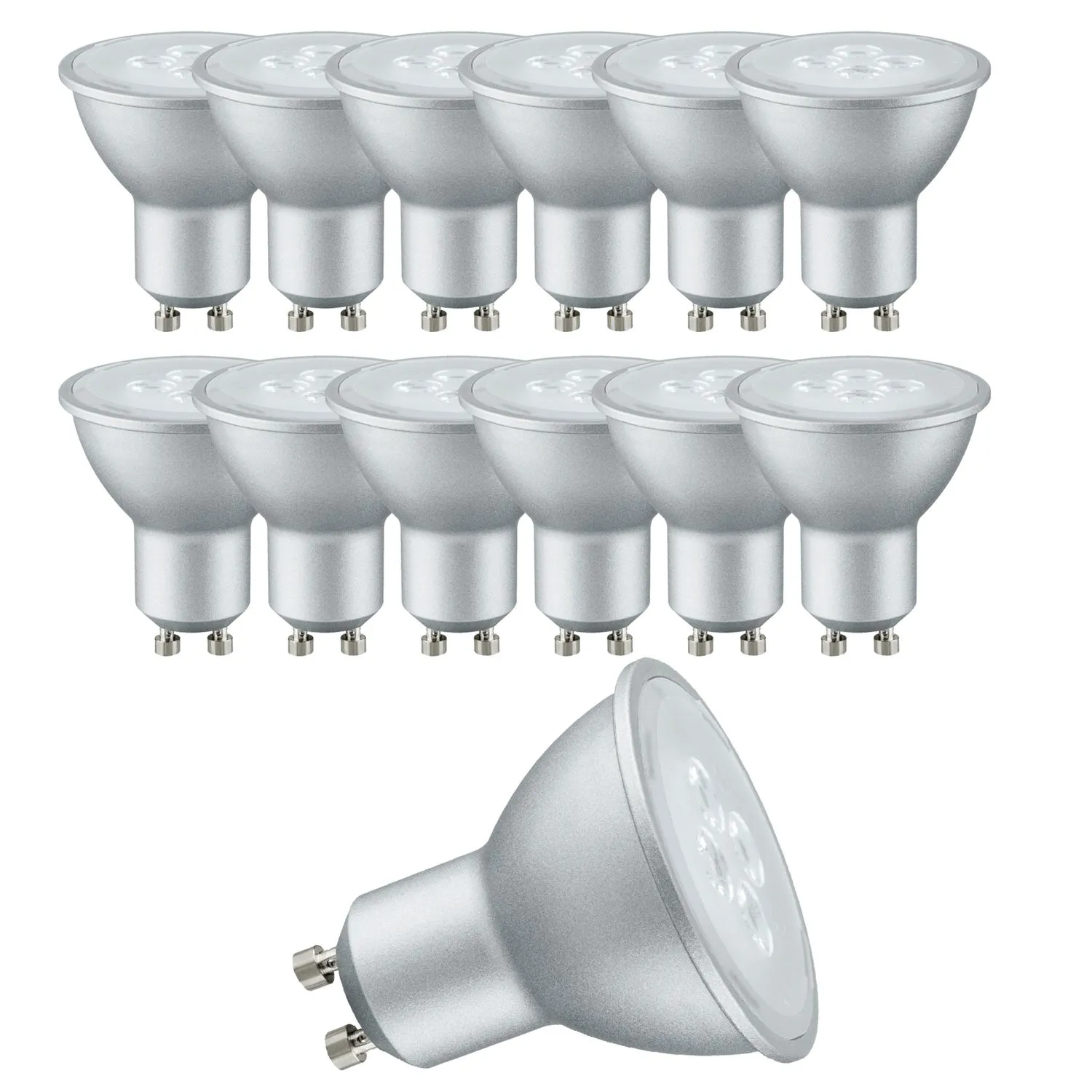 12x Paulmann LED Leuchtmttiel Reflektor 4,5W GU10 230V 6500K 250 Lumen 38° Kaltweiß