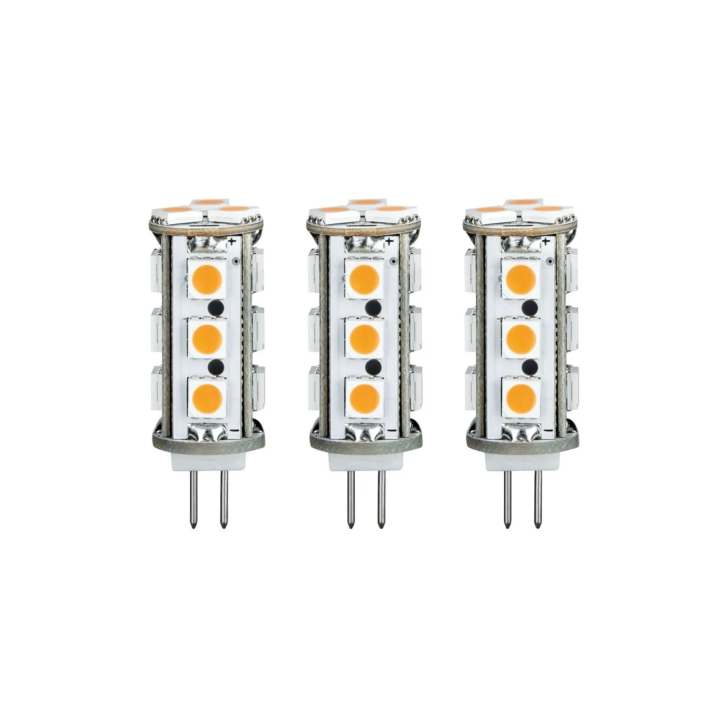 3 x Paulmann LED Leuchtmittel Stiftsockel 2,5W = 20W G4 12V warmweiß 2700K