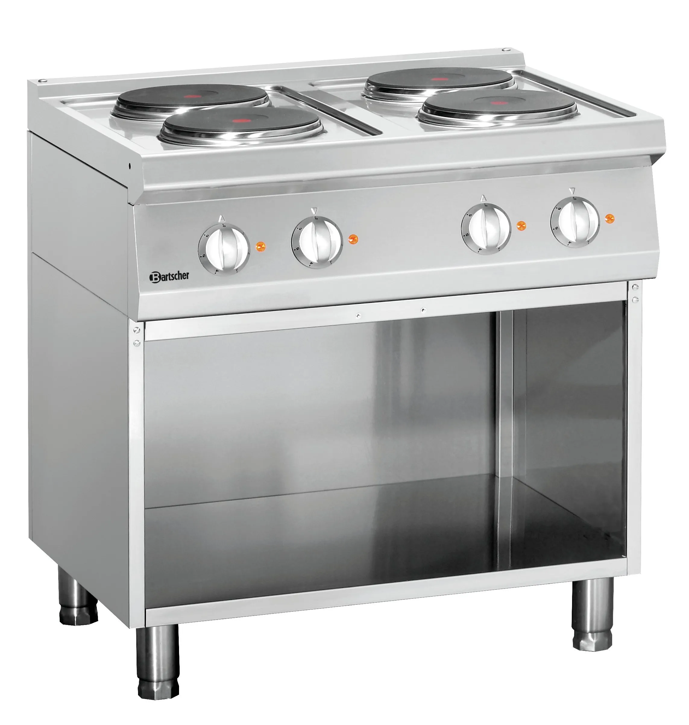 4 Platten Elektroherd mit offenem Unterbau Serie 700