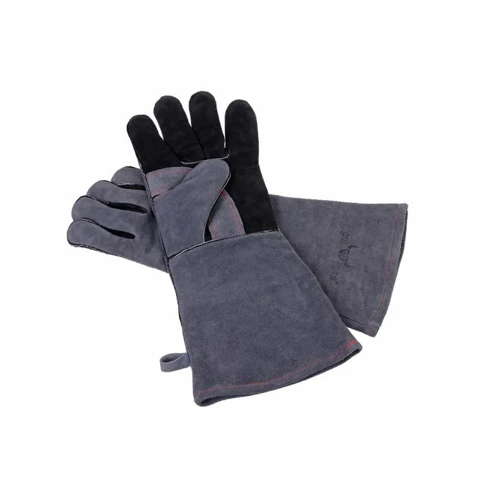 Grillhandschuhe aus Echtleder, lang, Unversalgröße, Grillhome