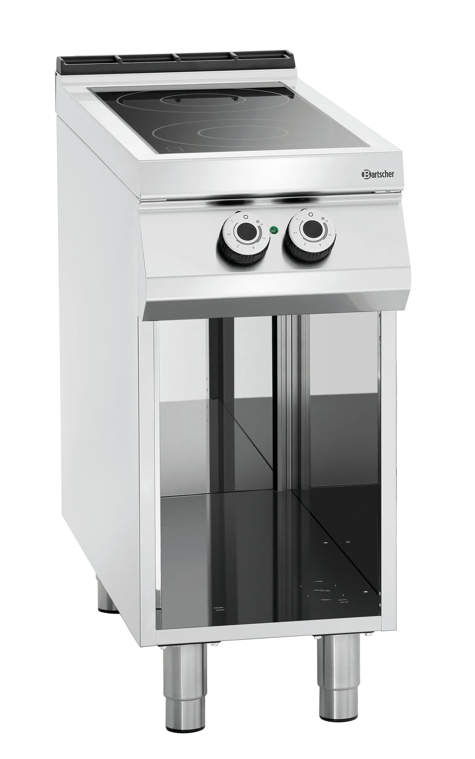 2 Felder Elektroherd, offener Unterbau