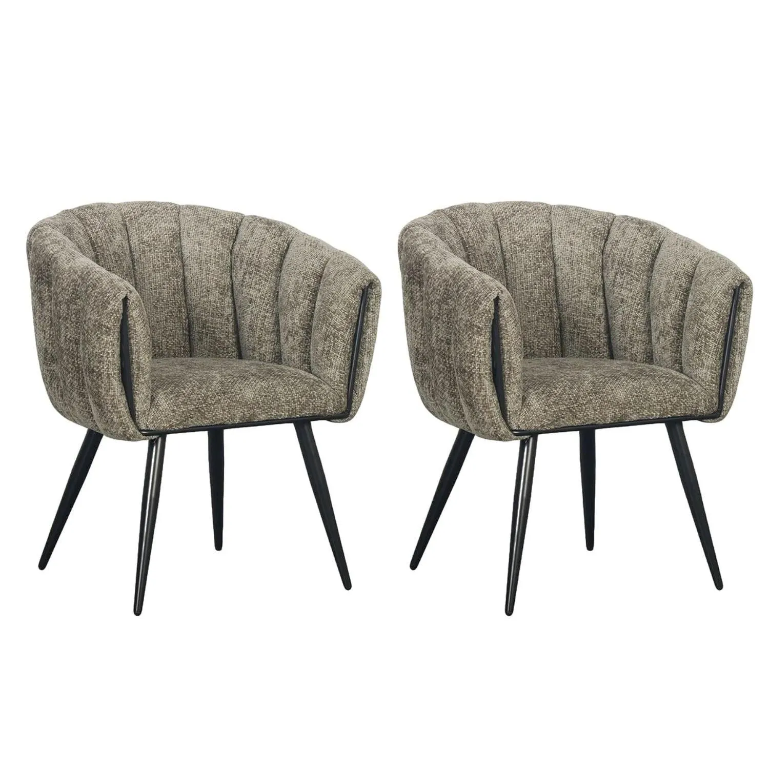 2er-Set Armlehnenstühle Breeze - Pistazie