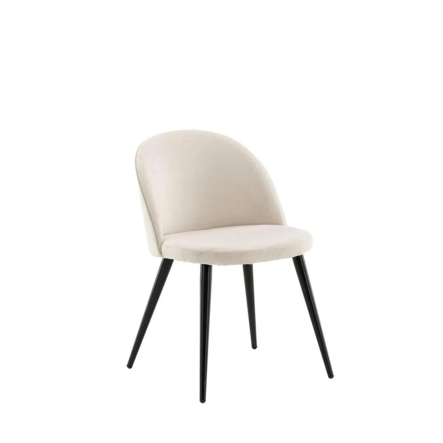 2er-Set Polsterstühle Matstol aus Samt - Beige