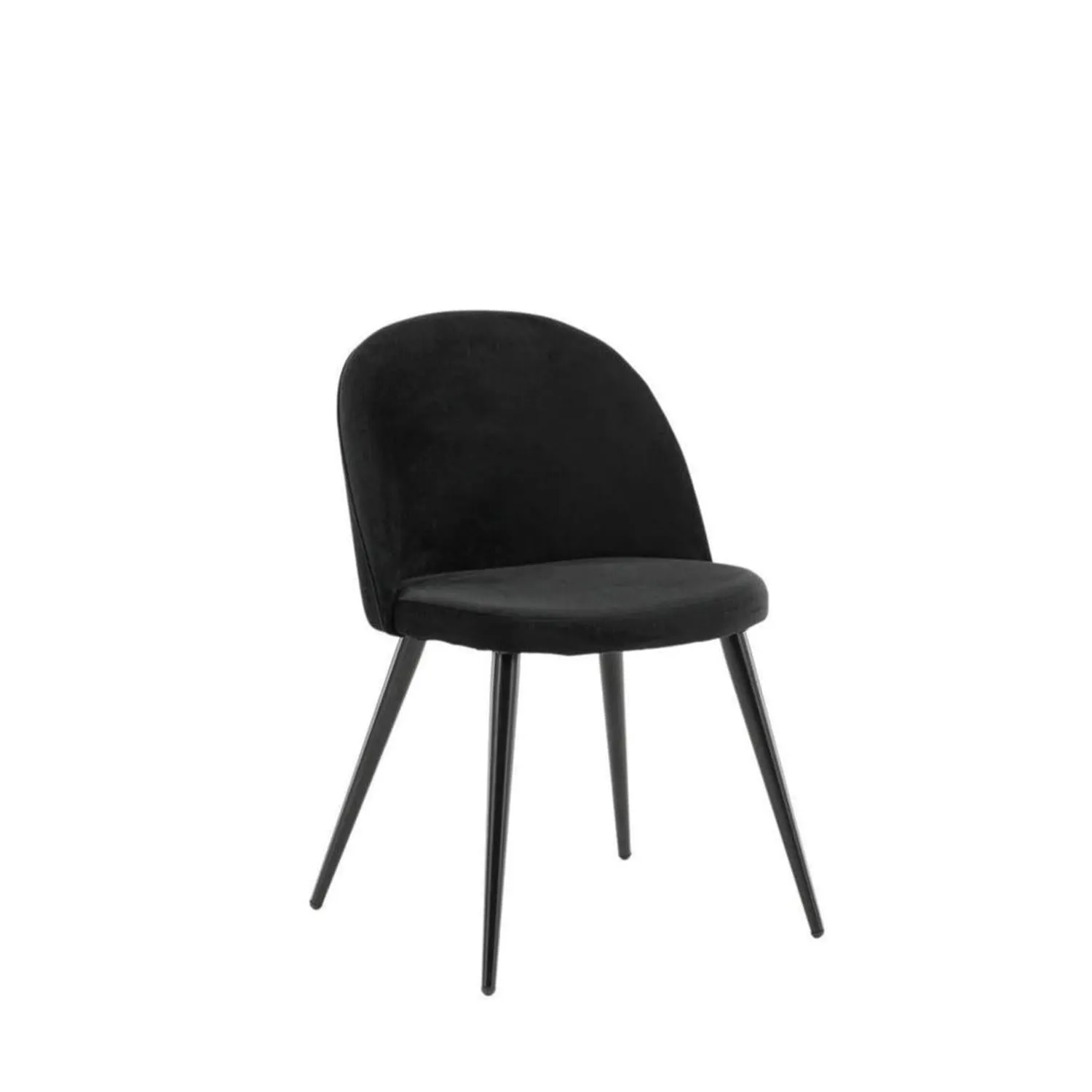 2er-Set Polsterstühle Matstol aus Samt - Schwarz