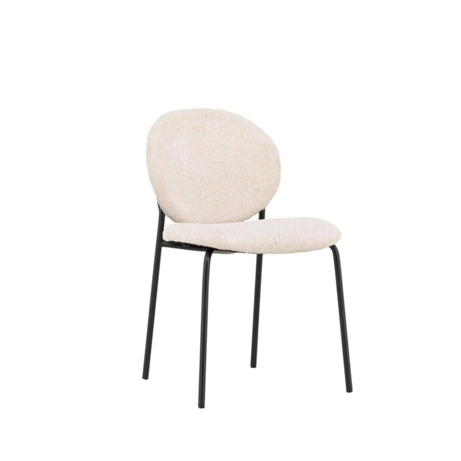 2er-Set Polsterstühle Vault aus Leinen - Beige