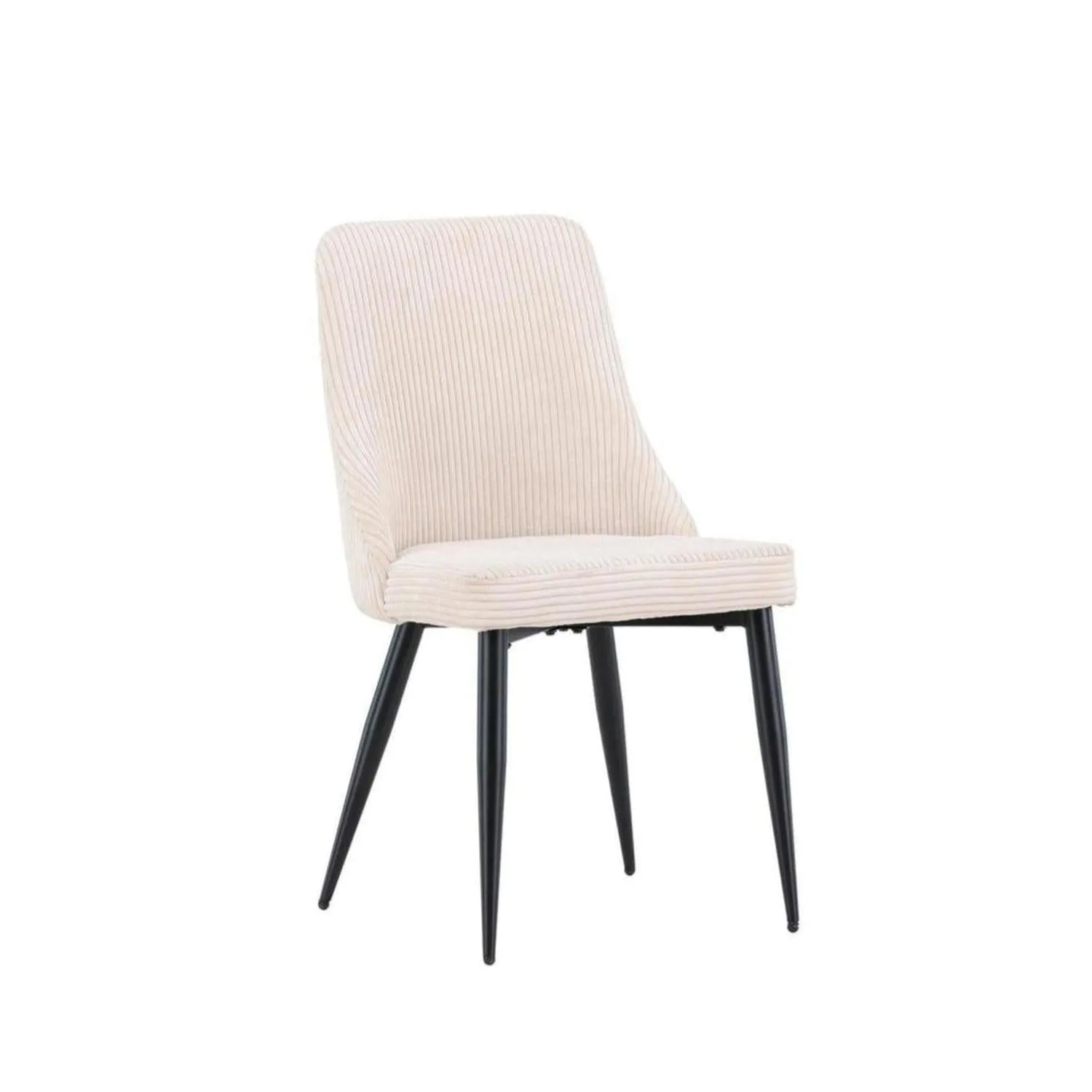 2er-Set Stühle Leone aus Kord - Beige