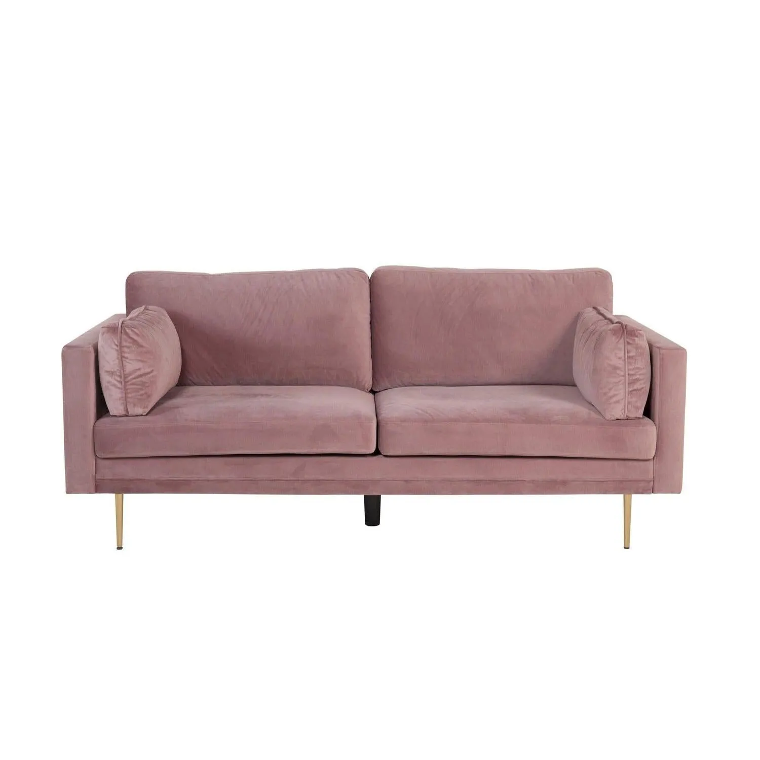 3-Sitzer Sofa Boom aus Samt - Altrosa