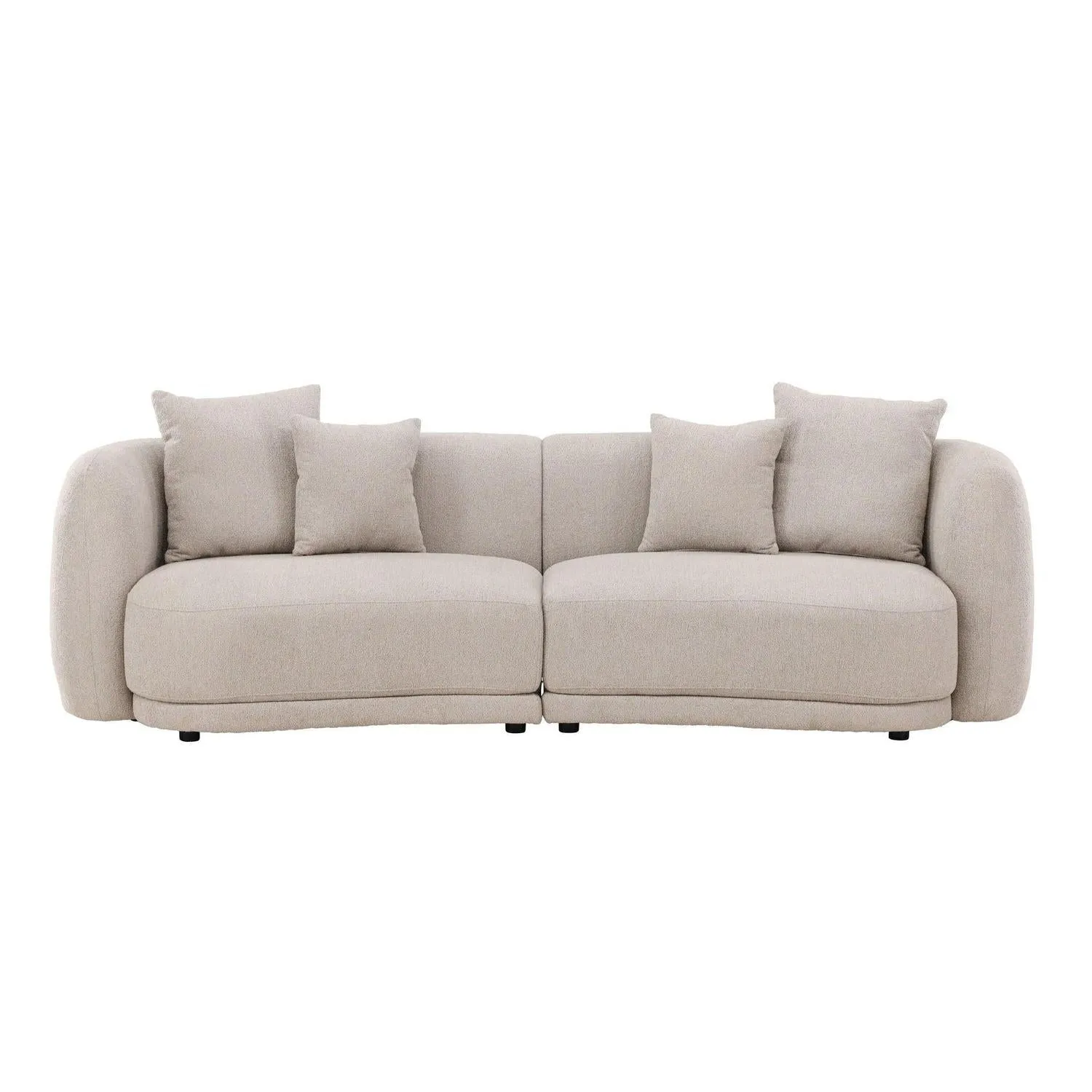 3-Sitzer Sofa Cielo aus Bouclé - Beige