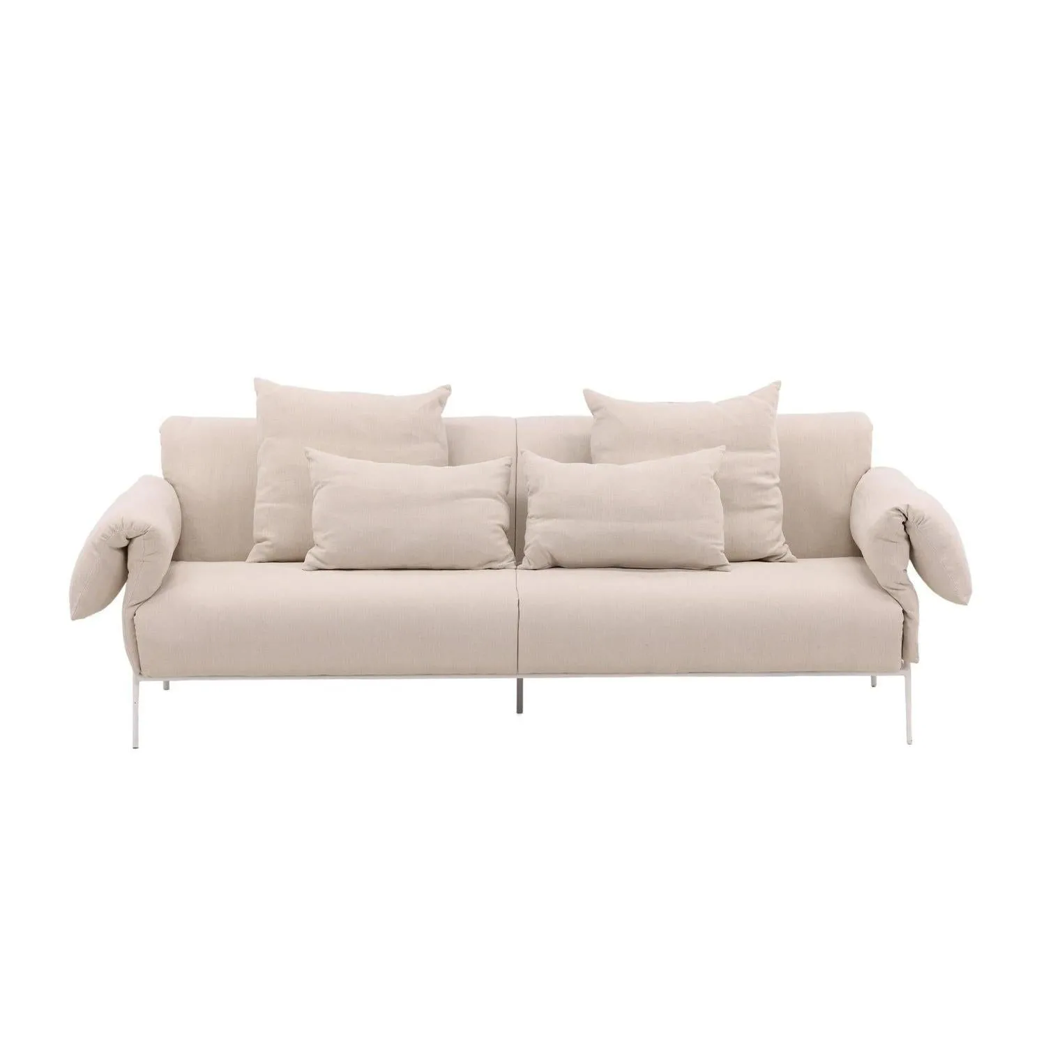 3-Sitzer Sofa Öckerö aus Leinen - Beige