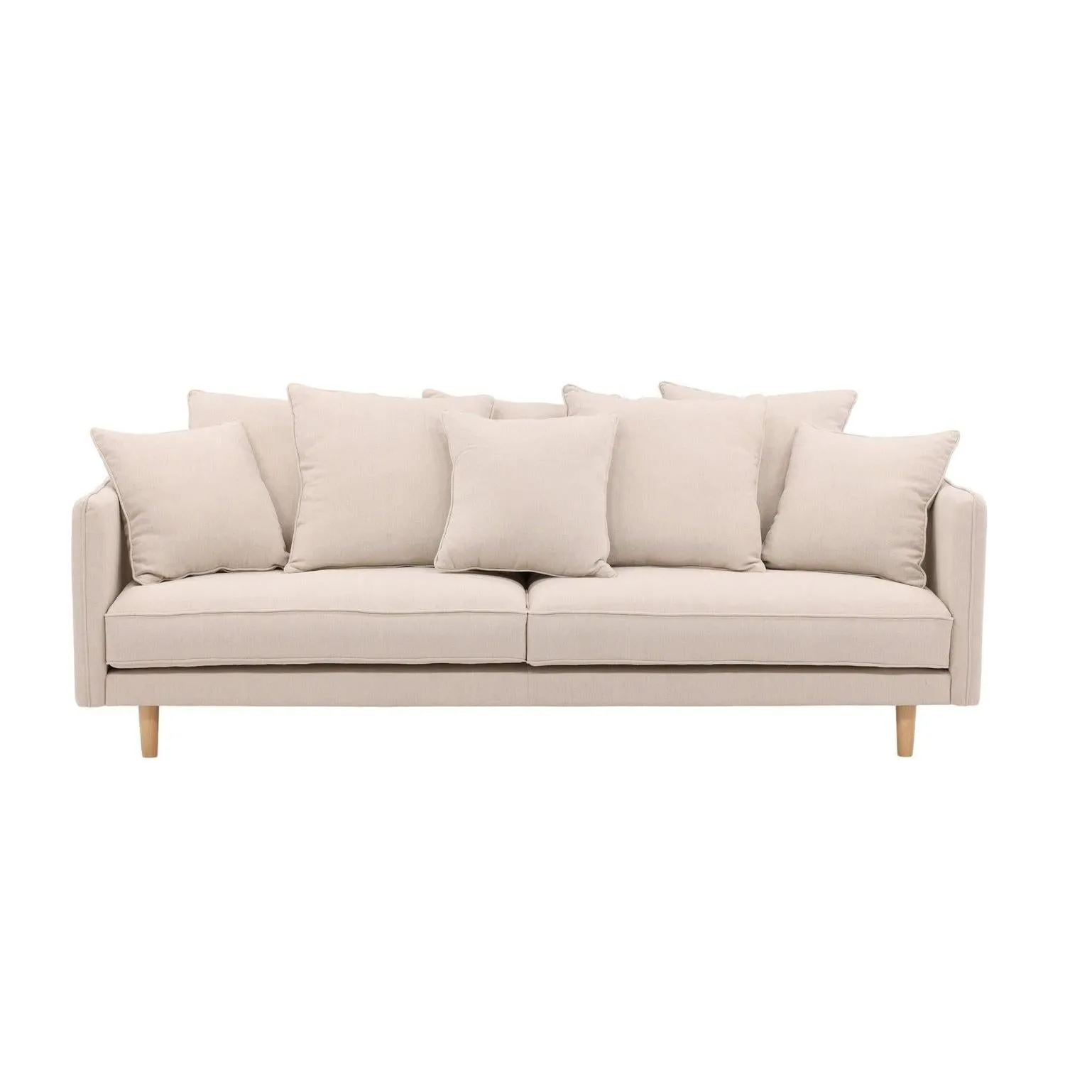 3-Sitzer Sofa Segelskären aus Leinen - Beige