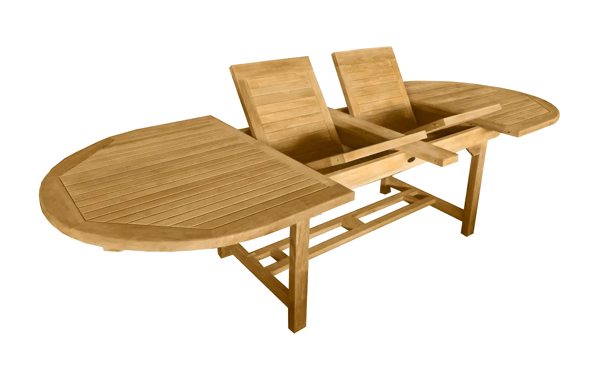 BEHO Ovalausziehtisch, 120 cm lang