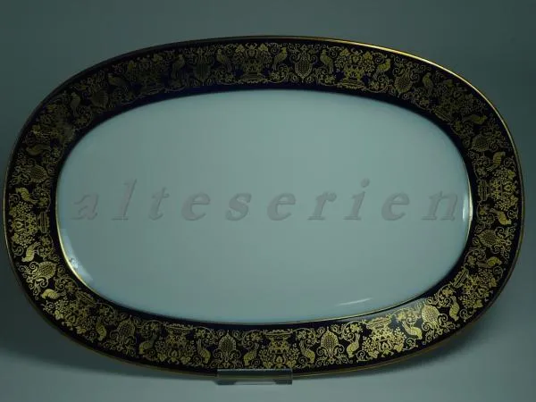 große Fleischplatte - Hutschenreuther Imperial 605168 Kobaltblau