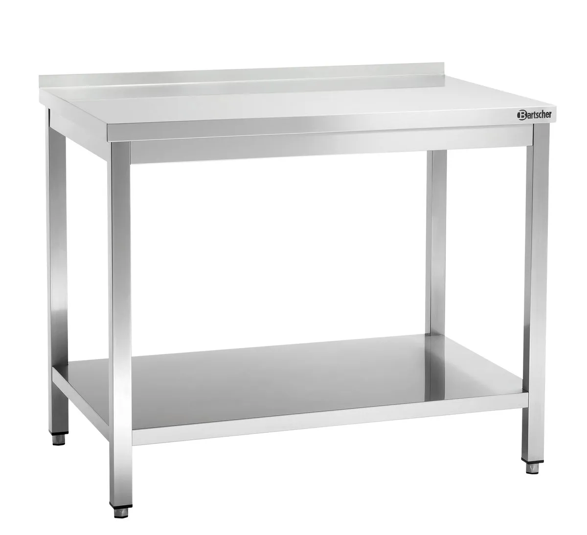 Arbeitstisch 700 mm tief, 1000 mm breit, Aufkantung