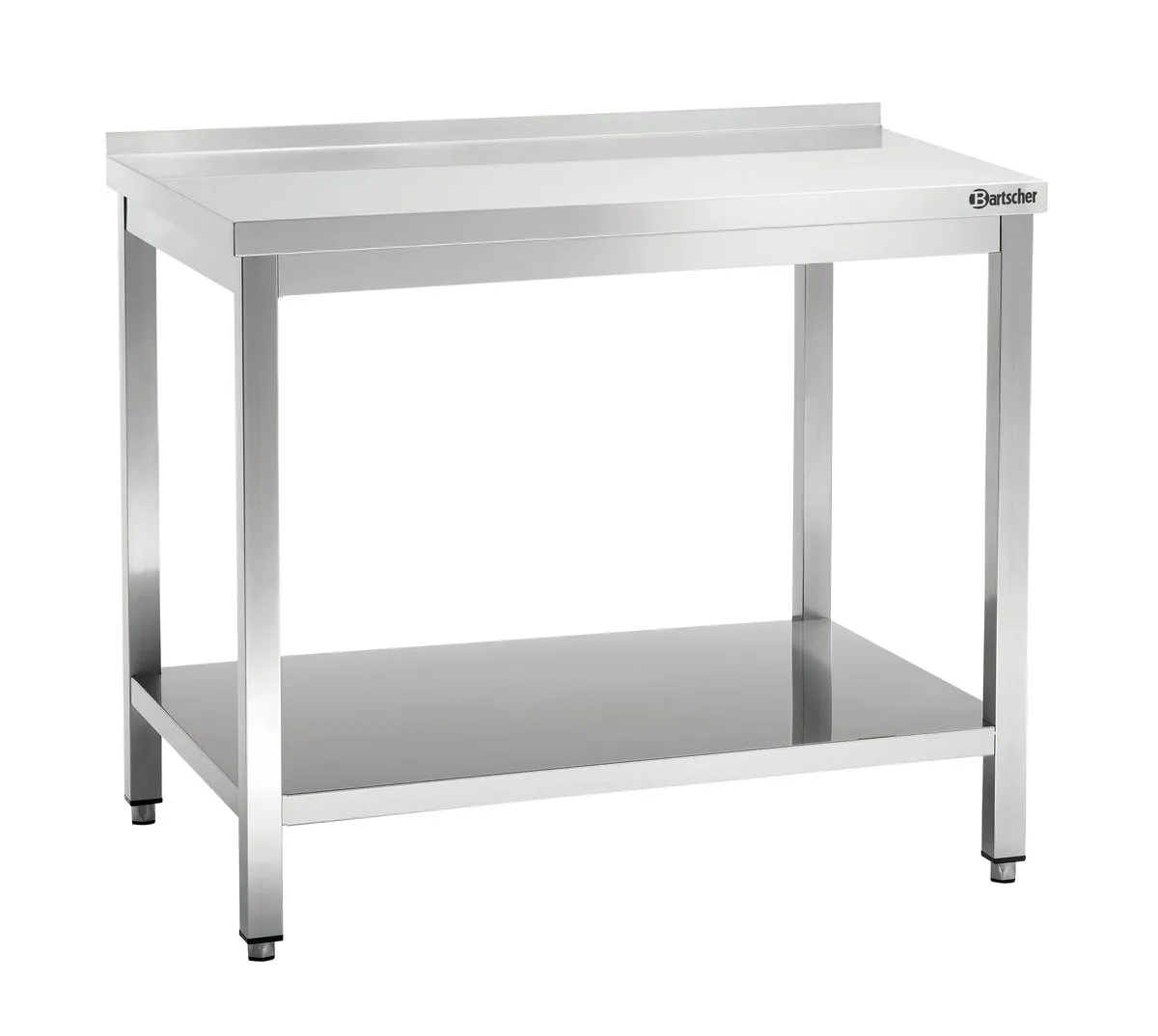 Arbeitstisch 700 mm tief, 1300 mm breit, Aufkantung