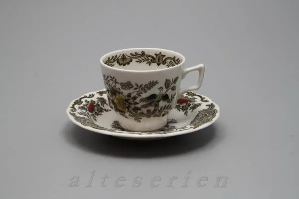 Mokkatasse mit Untere - Royal Doulton Ridgways Windsor grün