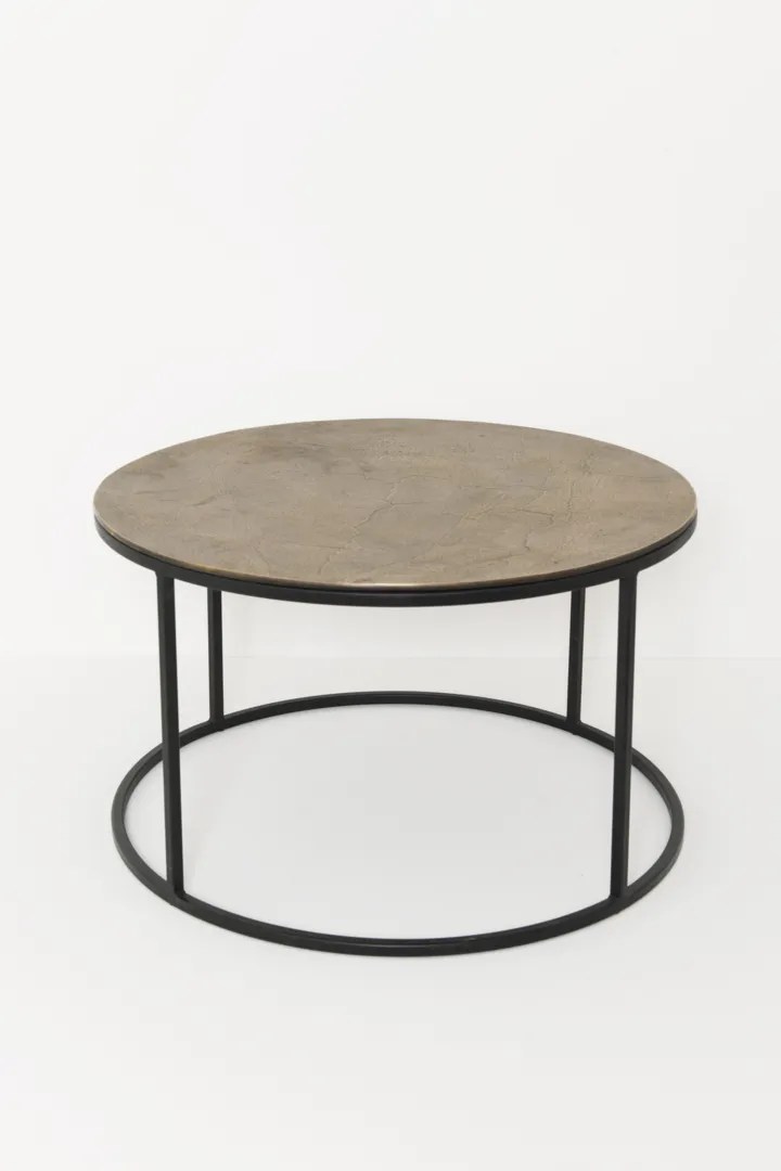 Holländer Couchtisch CIRCO, gold