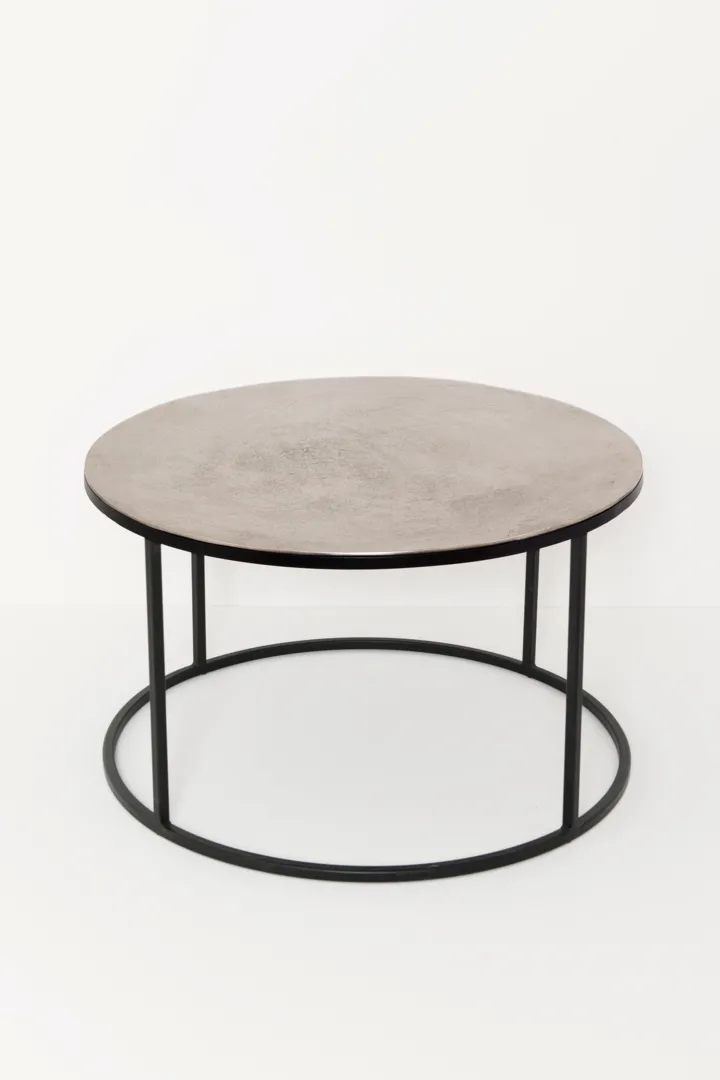 Holländer Couchtisch CIRCO, silber