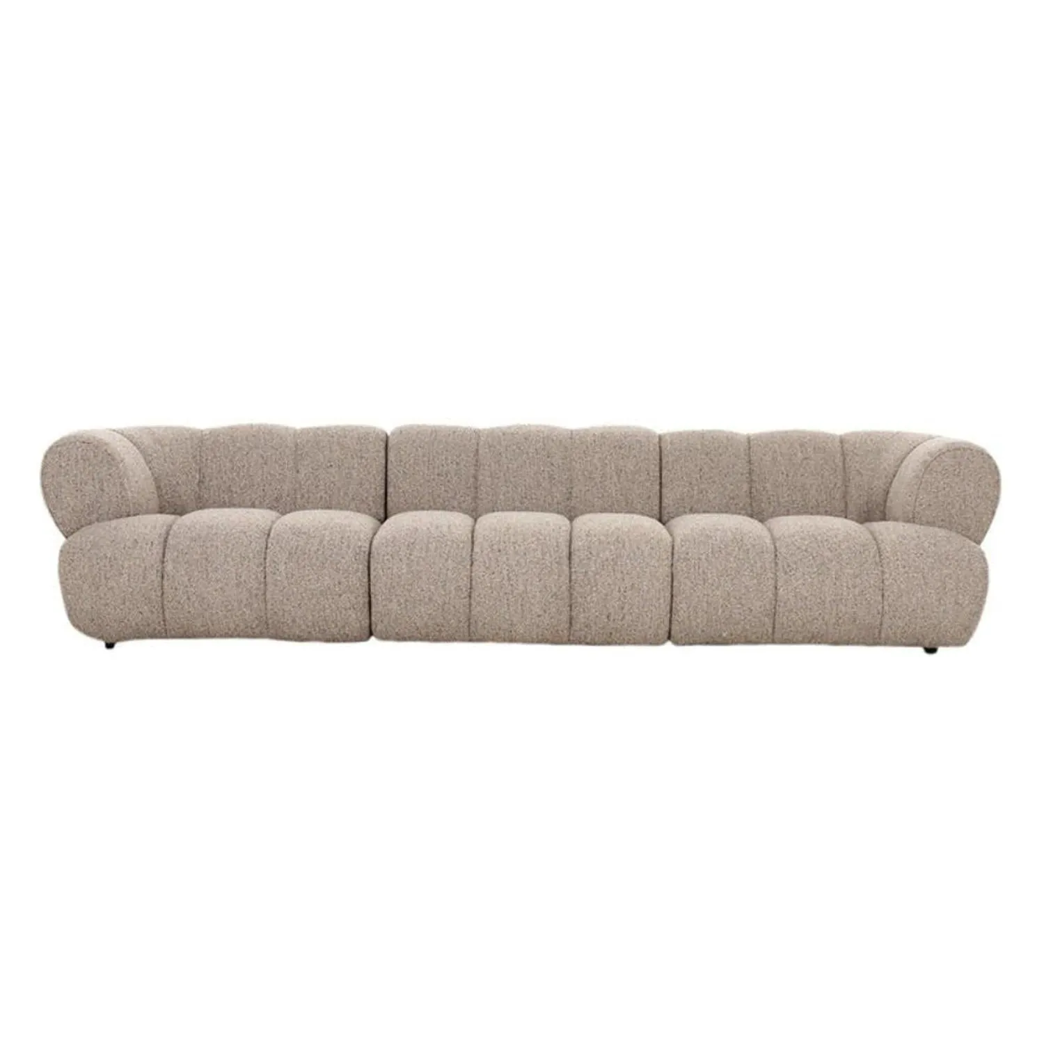 4-Sitzer Sofa New York aus Bouclé - Sand