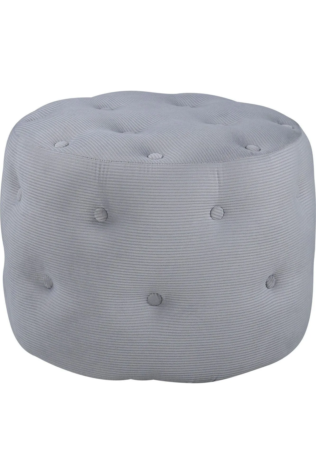 Benjamin Pouf - Grey Ribbed