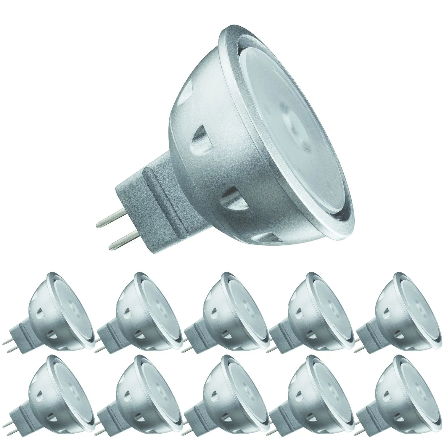 10 x 28156.10 Paulmann 12V Fassung LED Quality Reflektor 4W GU5,3 12V Warmweiß 640cd/25°