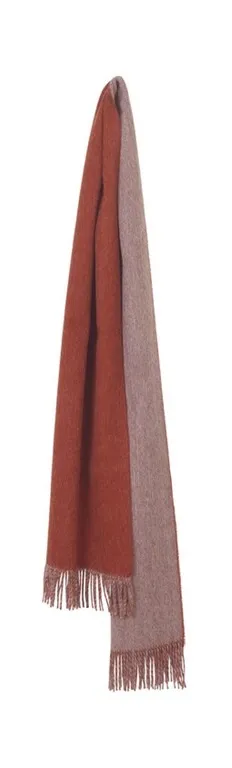 Elvang Schal HIS & HER, rusty red/light grey