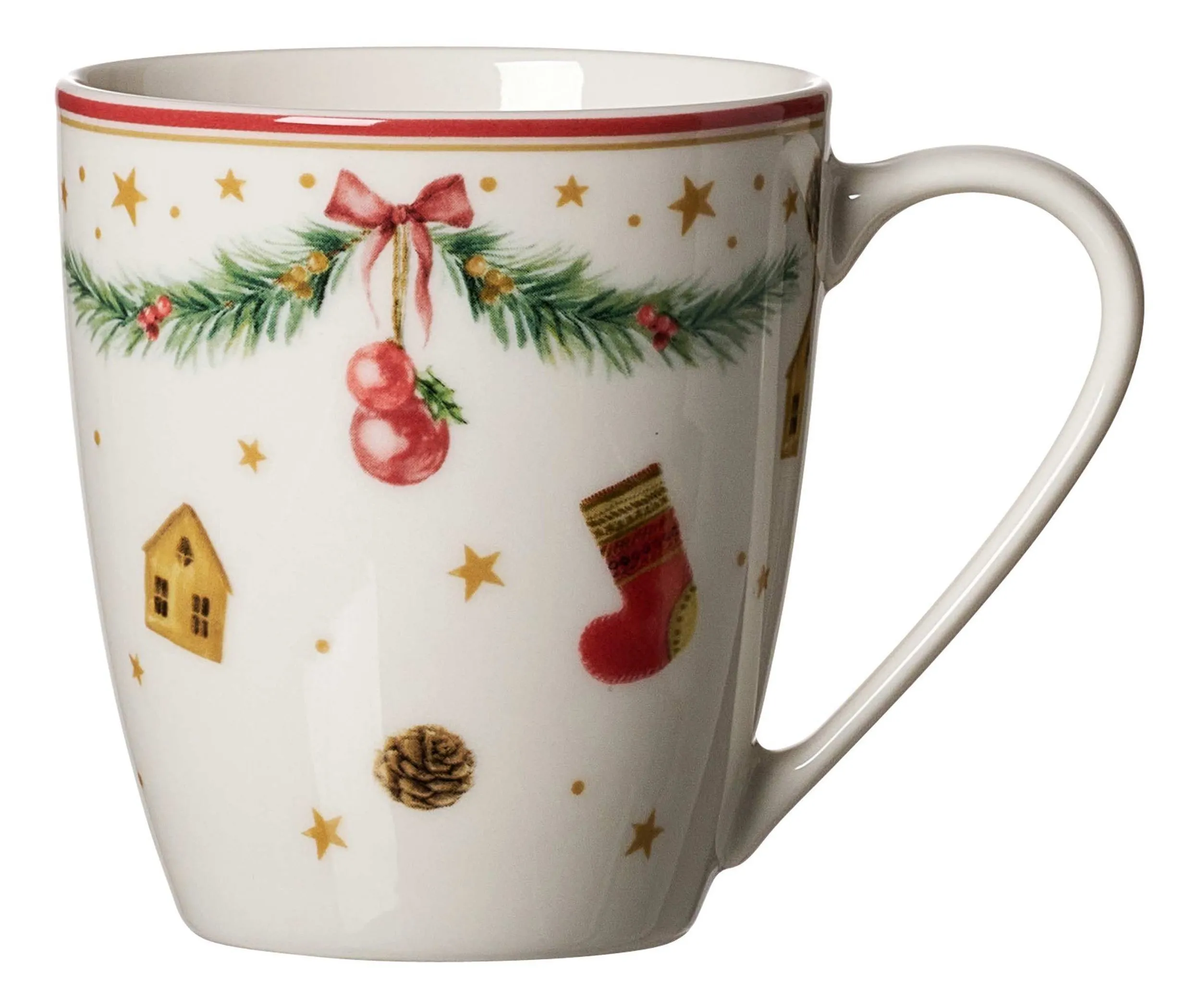 Kaffeebecher | Holly | Porzellan | Bunt | 350 Ml