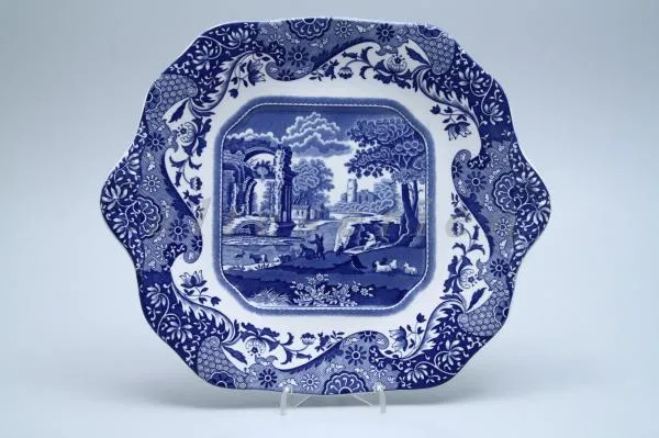 Sandwichplatte - neues Modell - Spode Copeland Blue Italian