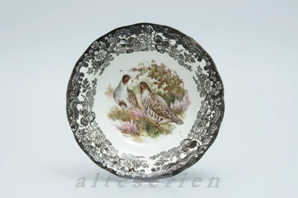 Salatschale Rebhühner - Palissy Game Series braun