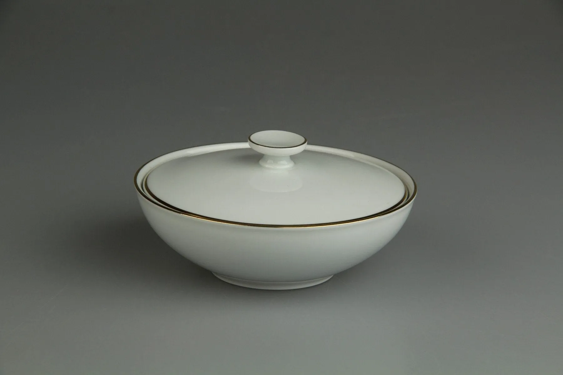 Zuckerdose - Heinrich Anmut Scherbe weiß Goldrand 16117