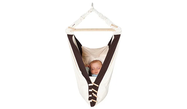 Babyhängematte Kangoo - Luxuriöse Hängemattenliege für Babys | von 0 - 9 Monate | 100% Baumwolle