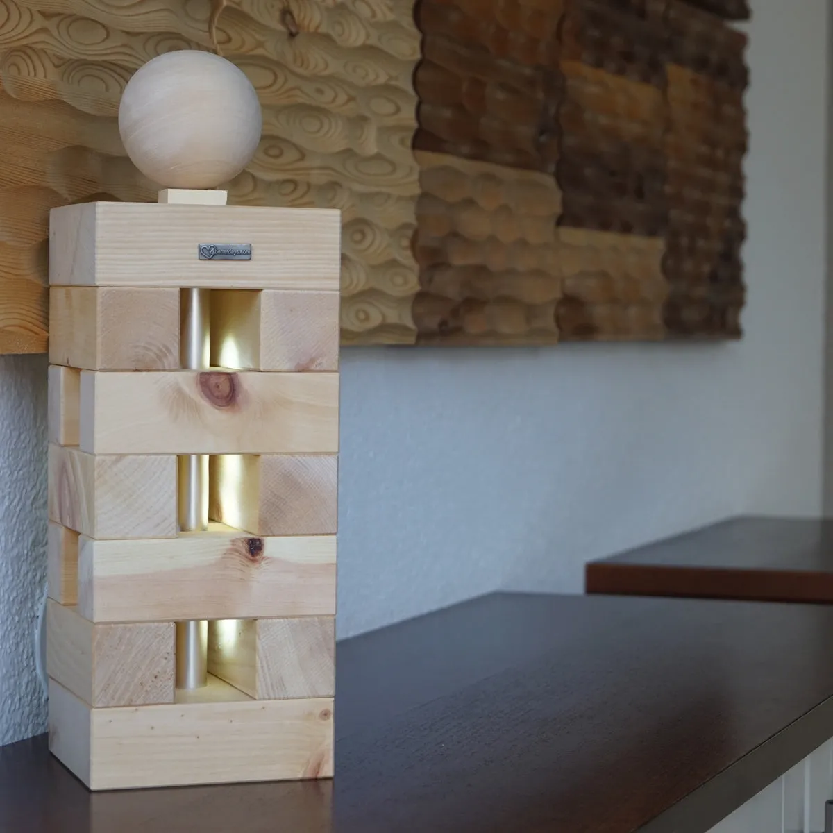 Zirbenlampe - 'Soft & Ambient' | 36x12x12 cm | handgemacht in Tirol