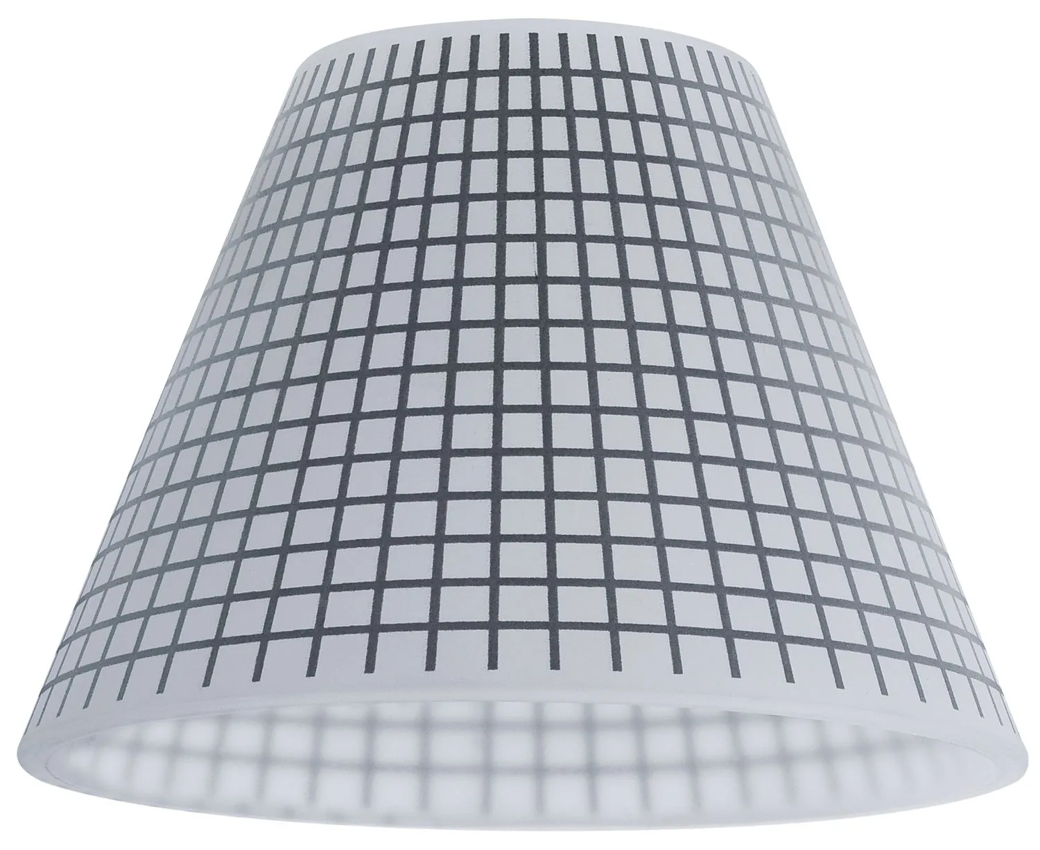 1 x Paulmann Lampenschirm Öffnung ca. 3,3 cm Kegi Weiß Schwarz gestreift Glas Ersatzglas, Schirm, Ersatzschirm