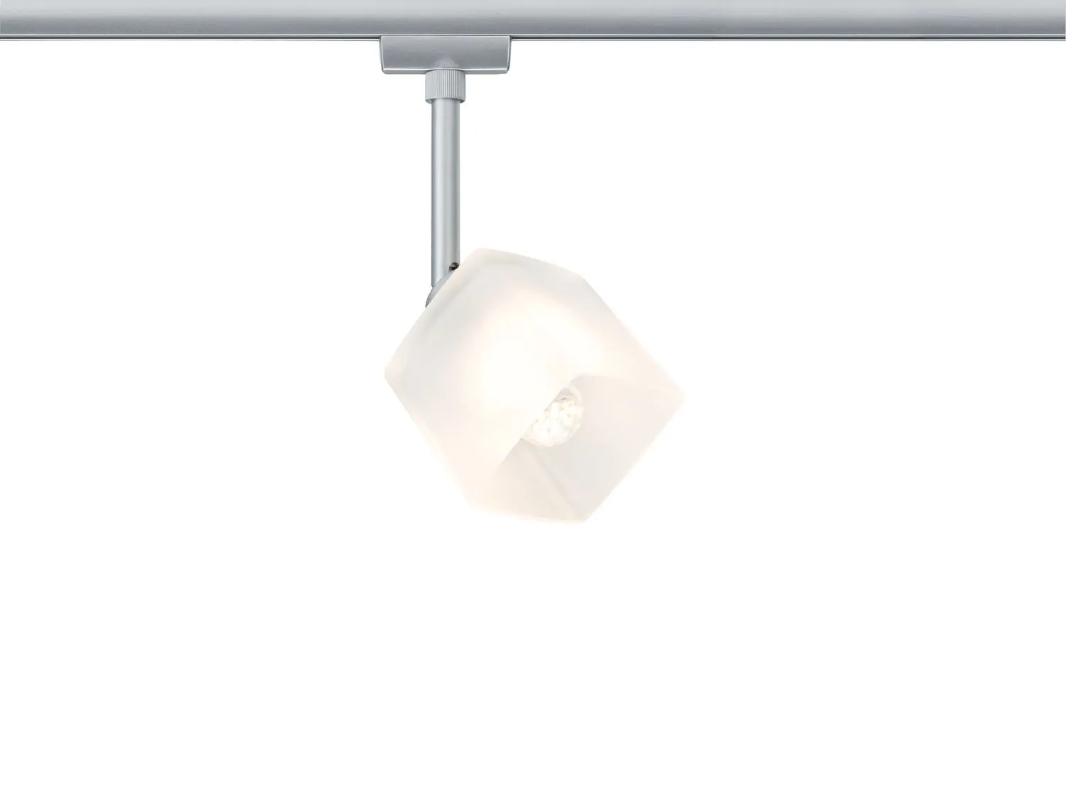 Paulmann URail Syst. Light&Easy LED Spot Quad 1x3W GU10 Chrom matt/Weiß 230V Metall/Glas