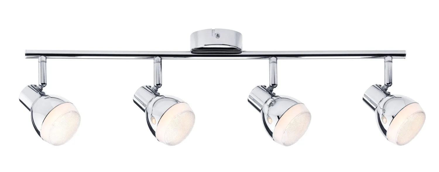 4x 4,6W  LED  Paulmann Deckenlampe Deckenleuchte Silber entspricht 4x 30W Licht