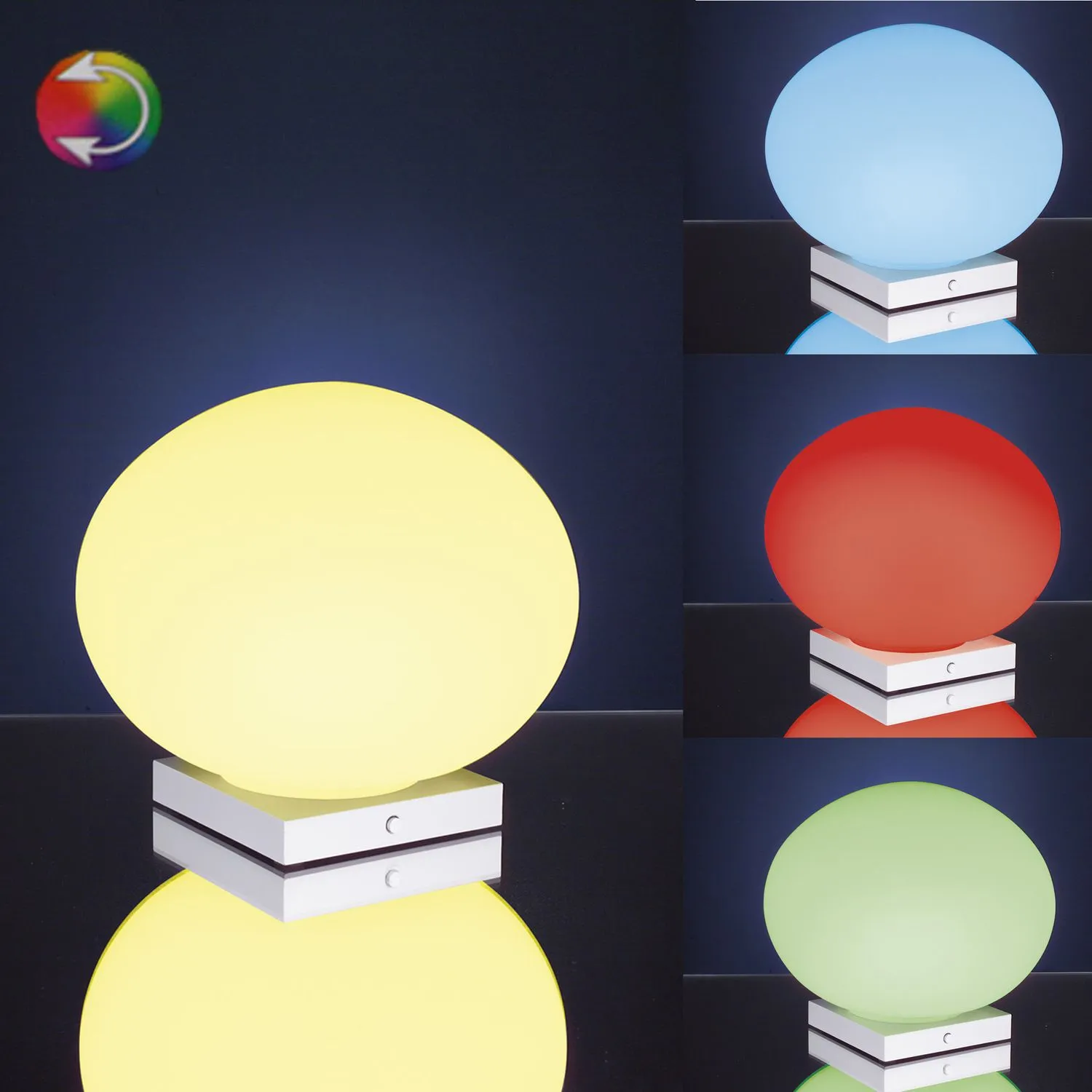 290.30 Paulmann RGB Tischleuchten Table&Desk Living Globe LED Tischleuchte Opal 230V Glas