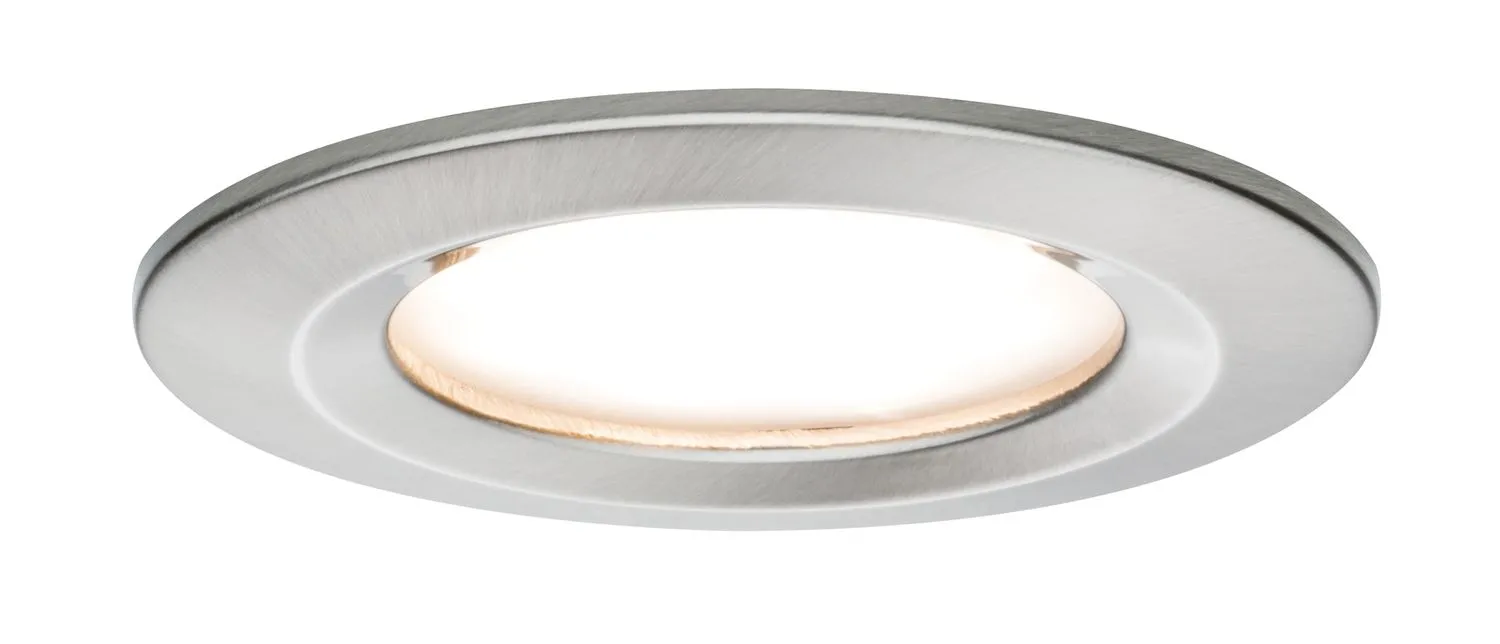 Paulmann Premium Einbauleuchten Set Coin Slim dimmbar rund starr LED 1x6,8W 2700K 230V 51mm Eisen g/Alu