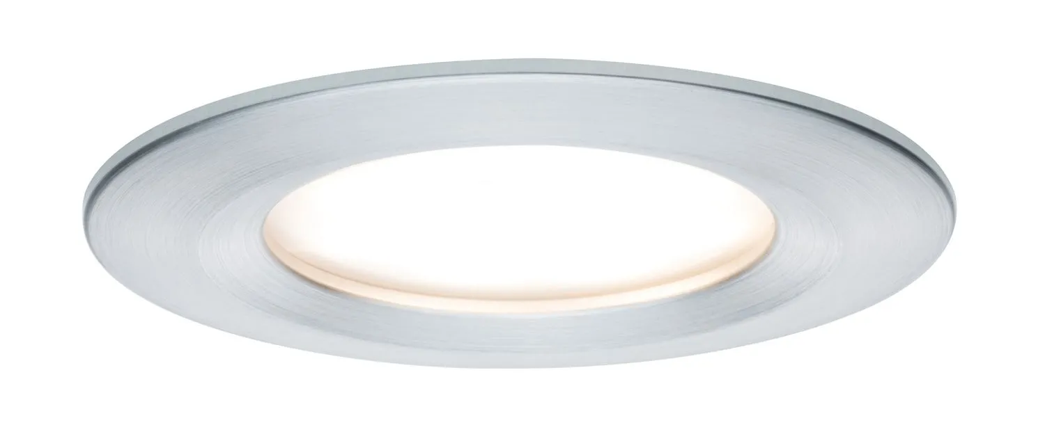 Paulmann Premium Einbauleuchten Set Coin Slim dimmbar rund starr LED 1x6,8W 2700K 230V 51mm Alu ged./Alu
