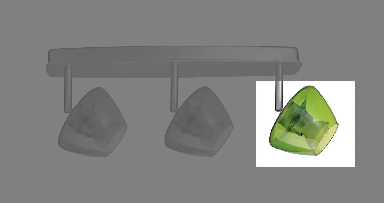 Ersatzglas für Paulmann Deco Systems Zambaioni grün transp.