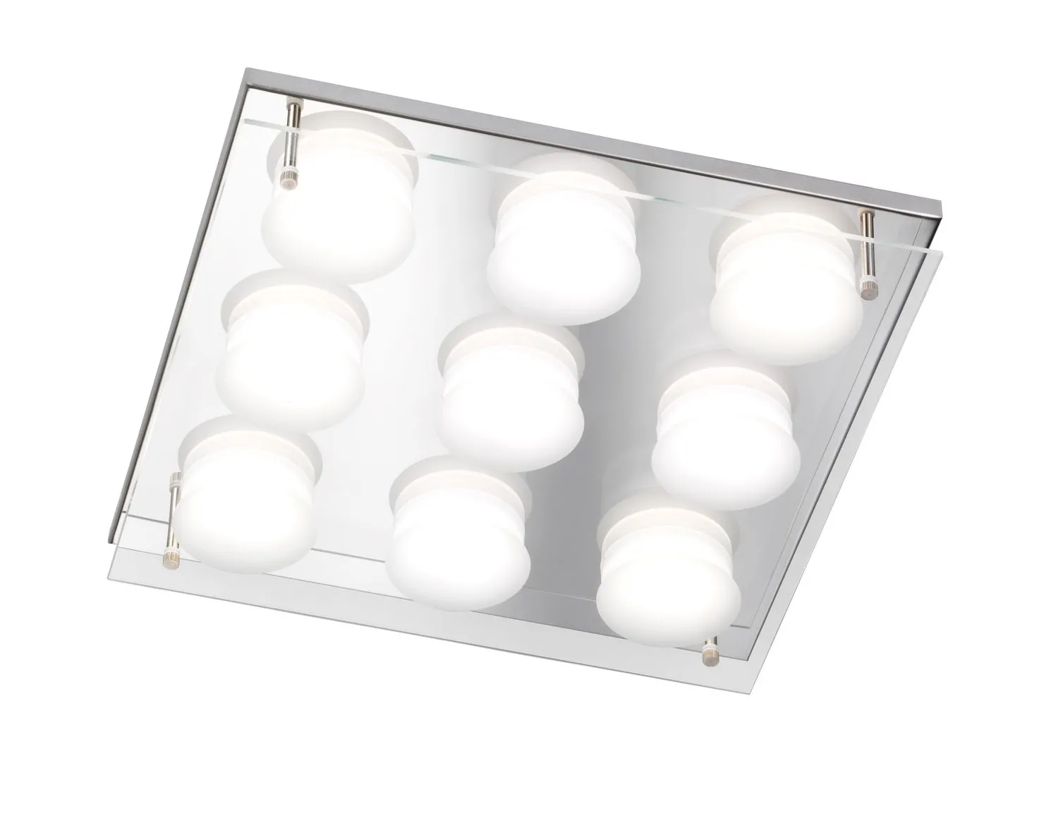 50182 ETT Deckenleuchte 9 flg. LED 9 x 5 W 3.000 K 3.375  lumen Chrom